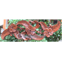 Wooden Wallhanging, Handcarved From Mahagony Wood