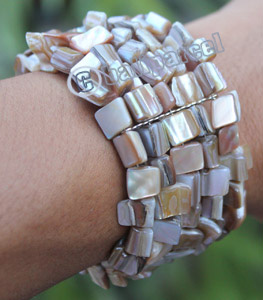 Bracelet, Made From Shell With Metal