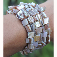 Bracelet, Made From Shell With Metal