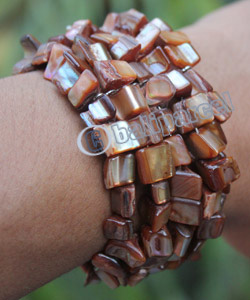 Bracelet, Made From Shell With Metal