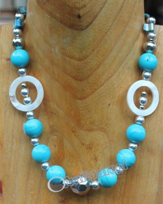 Necklace, Made From Shell And Beads