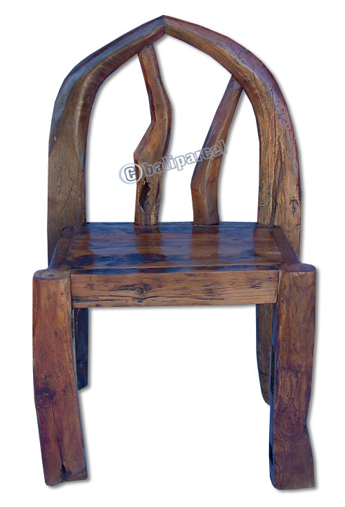 Wooden Chair, Made From Old Teak