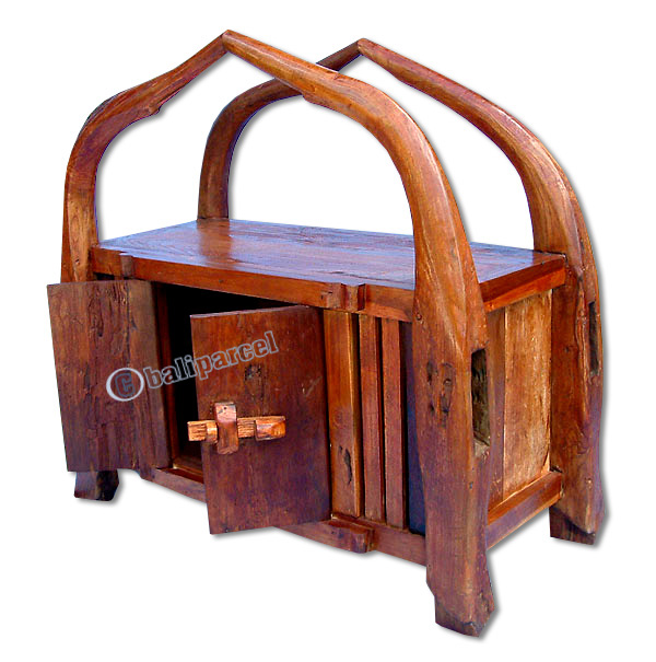 Wooden Cabinet, Made From Old Teak