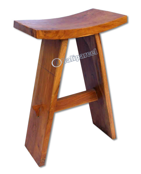 Wooden Stool, Made From Old Teak