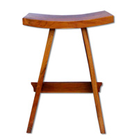Wooden Stool, Made From Old Teak