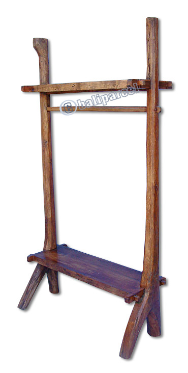 Wooden Clothes Hanger, Made From Old Teak