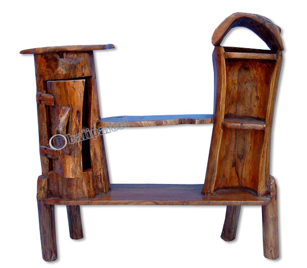 Wooden Cabinet 2 Door, Made From Old Teak