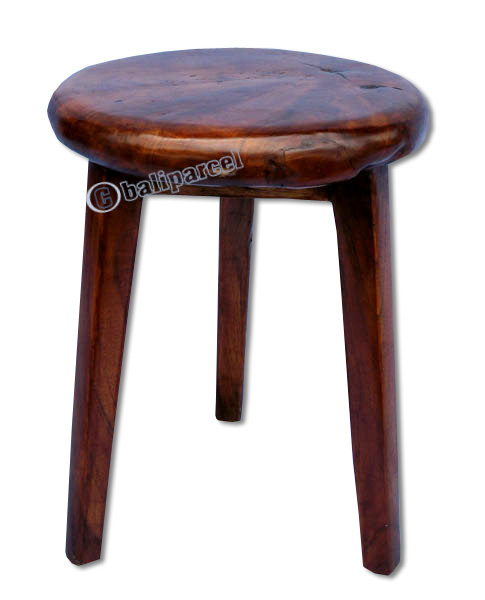 Wooden Stool, Made From Old Teak