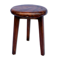 Wooden Stool, Made From Old Teak