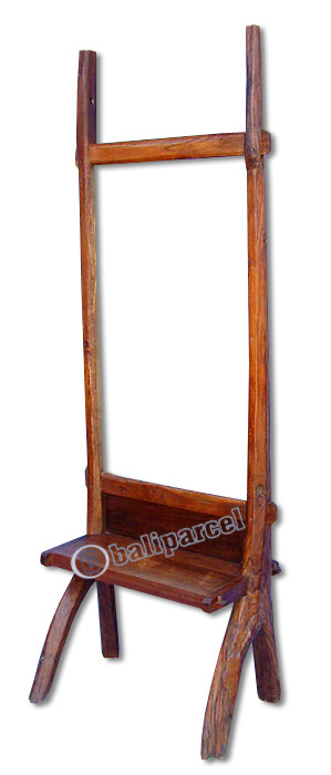 Standing Mirror, Made From Old Teak