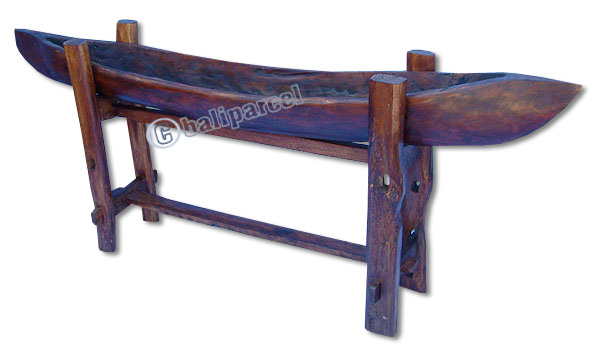 Wooden Console, Made From Old Teak