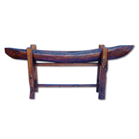 Wooden Console, Made From Old Teak