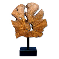 Wooden Display, Made From Old Teak With Glass
