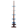 Wooden Rack, Made From Old Teak With Glass