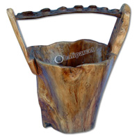 Wooden Pot, Made From Old Teak