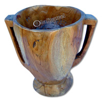 Wooden Pot, Made From Old Teak