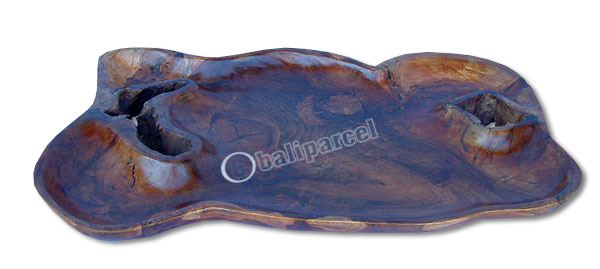 Wooden Dish, Made From Old Teak