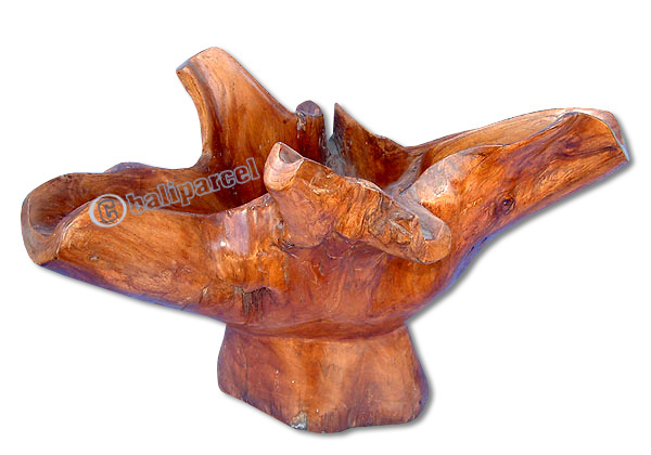 Wooden Pot, Made From Old Teak