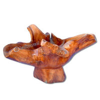 Wooden Pot, Made From Old Teak