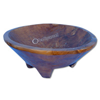 Wooden Bowl, Made From Old Teak