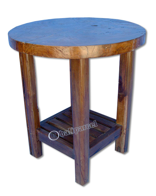 Wooden Stool, Made From Old Teak