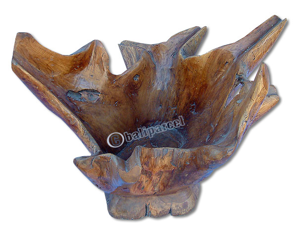 Wooden Pot, Made From Old Teak