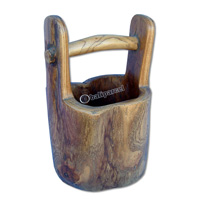 Wooden Pot, Made From Old Teak