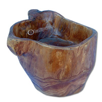 Wooden Pot, Made From Old Teak