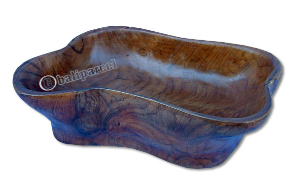 Wooden Dish, Made From Old Teak