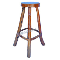 Wooden Stool, Made From Old Teak