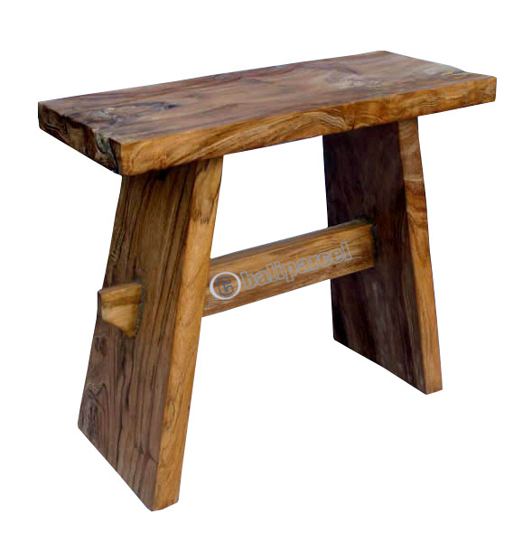 Wooden Stool, Made From Old Teak