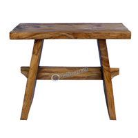 Wooden Stool, Made From Old Teak