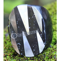 Ring Made From Resin With Shell