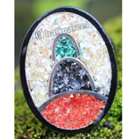 Ring Made From Resin And Redcoral With Stainless