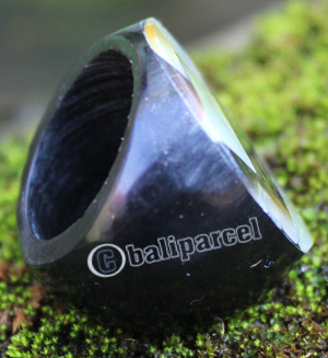 Ring Made From Resin With Shell