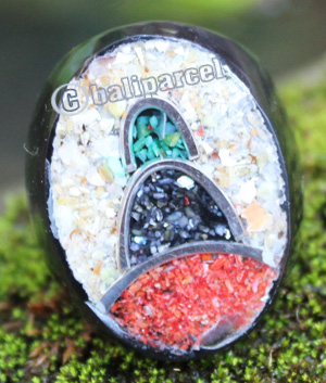 Ring Made From Coral With Stainless