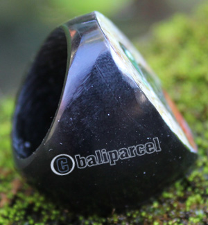Ring Made From Coral With Stainless