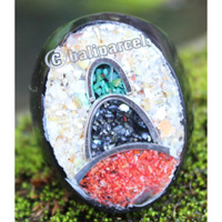 Ring Made From Coral With Stainless