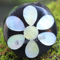 Ring Made From Resin With Shell