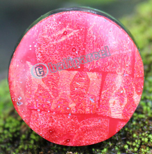 Ring Made From Resin With Redcoral