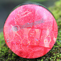 Ring Made From Resin With Redcoral