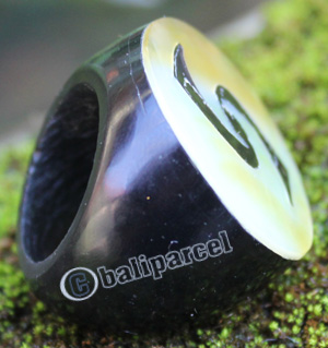 Ring Made From Resin With Shell