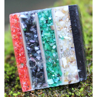 Ring Made From Resin With Coral