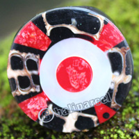 Ring Made From Resin, Shell With Coral