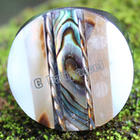 Ring Made From Resin With Shell