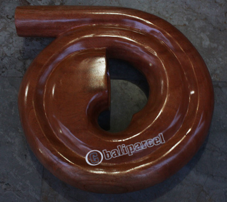 Aboriginal Carved Didgeridoo, Handmade From Mahogany Plain