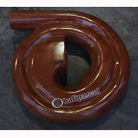 Aboriginal Carved Didgeridoo, Handmade From Mahogany Plain