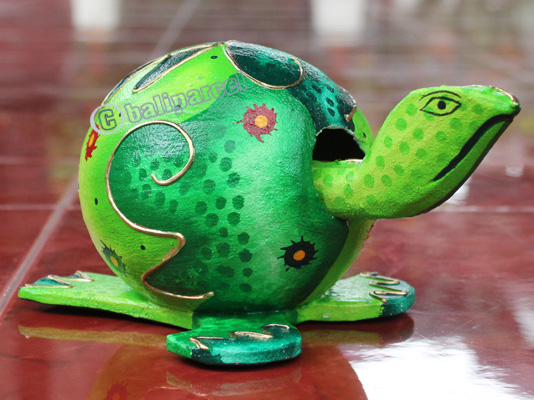Tortoise, The Head Can Moved, Handcarved From Albesia Wood