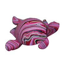 Wooden Turtle Astray, Hand Carved From Albesia Wood  