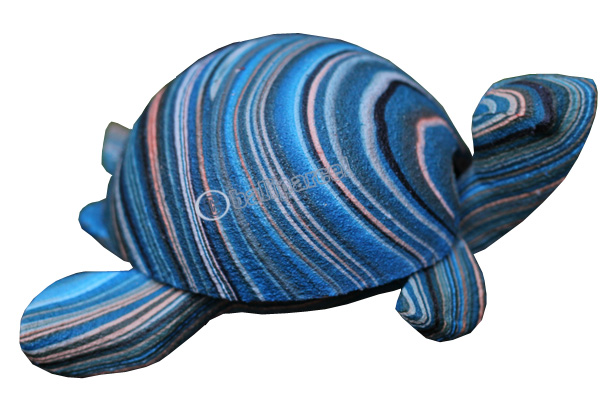 Wooden Turtle Astray, Hand Carved From Albesia Wood  